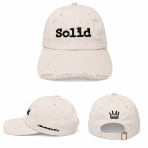 Solid off-White Adjustable Unisex Cap